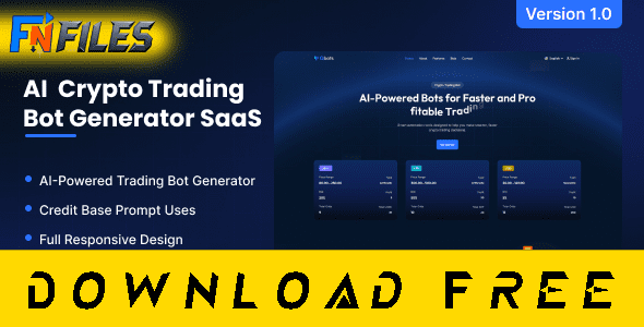 Free Download Qbots – AI Powered Crypto Trading Bot Generator [Free Nulled PHP Script]