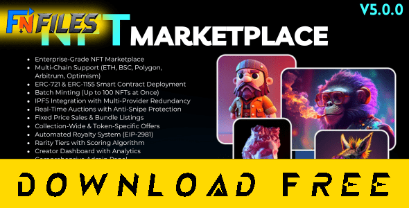 Free Download NFT Marketplace for Bicrypto – Multi-Chain NFT Trading [Free Nulled PHP Script]