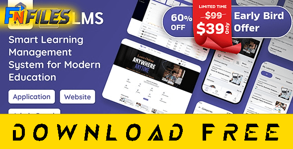Free Download eLMS – Online Learning Management System LMS [Free Nulled Mobile App]