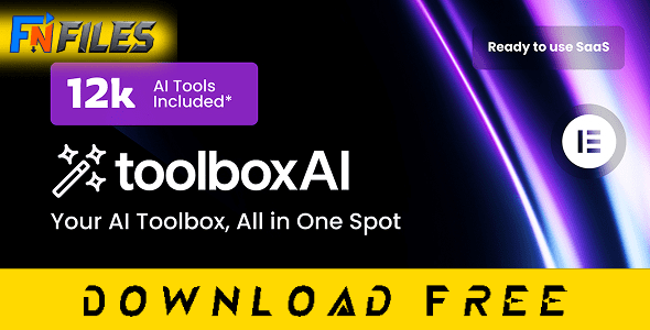 Free nulled ToolboxAI AI Tools Directory SaaS WordPress plugin with 7000+ tools - complete free theme download for monetized directories.