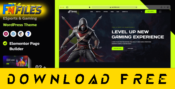 Free Download Feron eSports and Gaming WordPress Theme – free nulled WordPress theme
