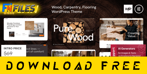 Free Download Saw – Wood Carpentry Flooring WordPress Theme [Free Nulled WP Theme]