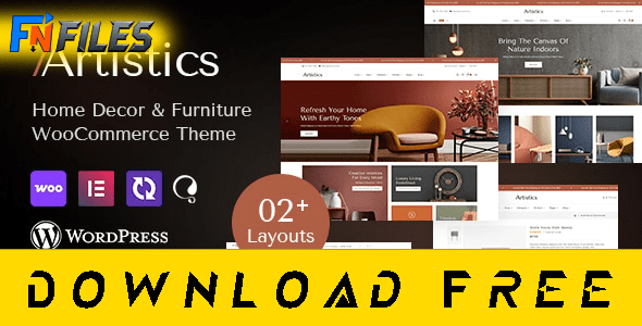 Free download Artistics - Home Decor, Art & Crafts WooCommerce Theme [Free Nulled WP Theme]
