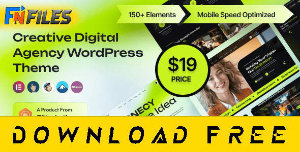 Cravico creative agency WordPress free theme – modern nulled design for digital marketing and freelancers