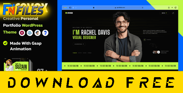 Free Download Revox – Personal Portfolio WordPress Theme [Free Nulled WP Theme]
