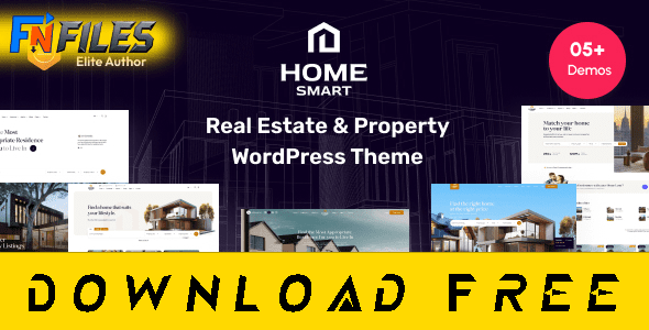 Free download HomeSmart - Real Estate & Property WordPress Theme [Free Nulled WP Theme]